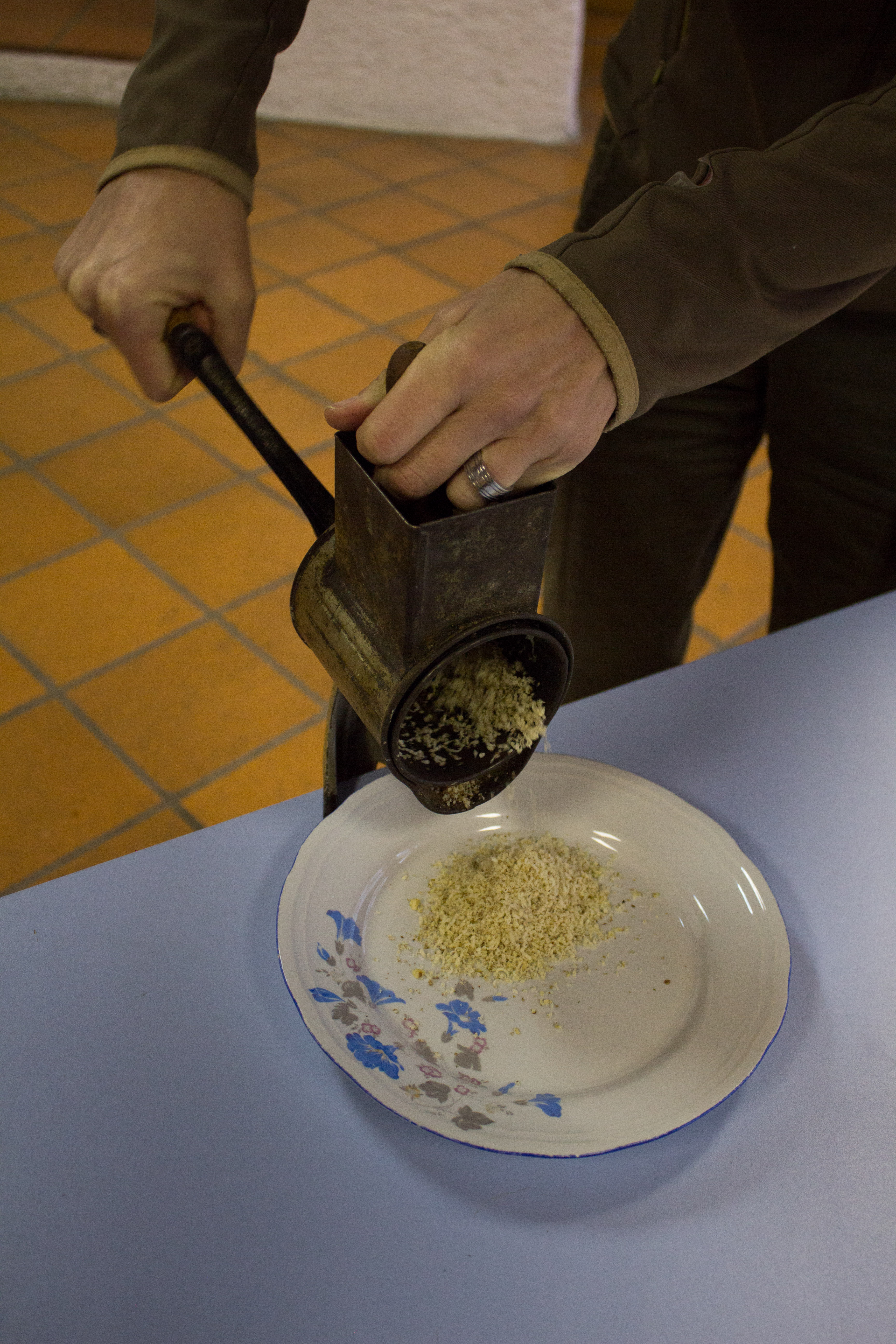 Grinding nuts with a hand grinder Sounds Of Changes