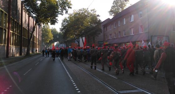 IG Metall Workers\u2019 Union Protest IV: Walking within the Protest March ...